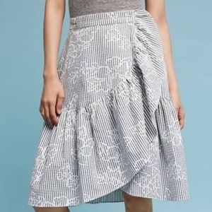 ANTHROPOLOGIE EVA FRANCO WRAP SKIRT